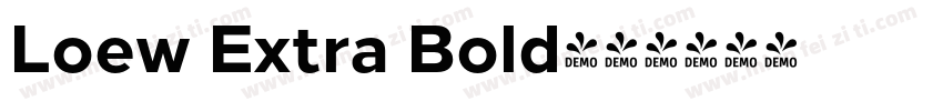 Loew Extra Bold字体转换